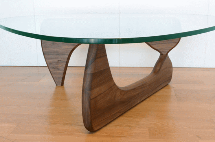 イサム・ノグチがデザインしたコーヒーテーブルIN50（脚：ウォルナット）