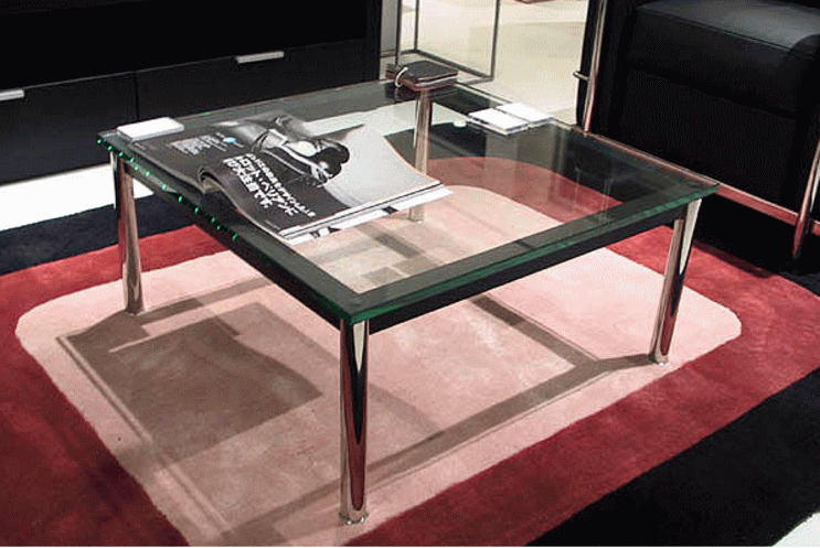 ル・コルビュジエ＋ピエール・ジャンヌレ＋シャルロット・ペリアンがデザインしたLC10センターテーブルW700×D700×H330
