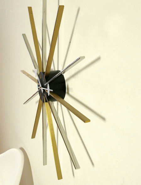 ジョージ・ネルソンがデザインしたスタークロック（Star Clock）のディテール