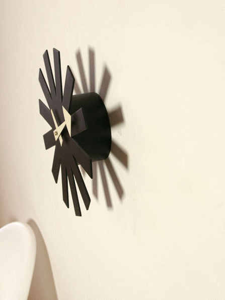 ジョージ・ネルソンがデザインしたアスタリスク・クロック（Asterisk Clock）のディテール