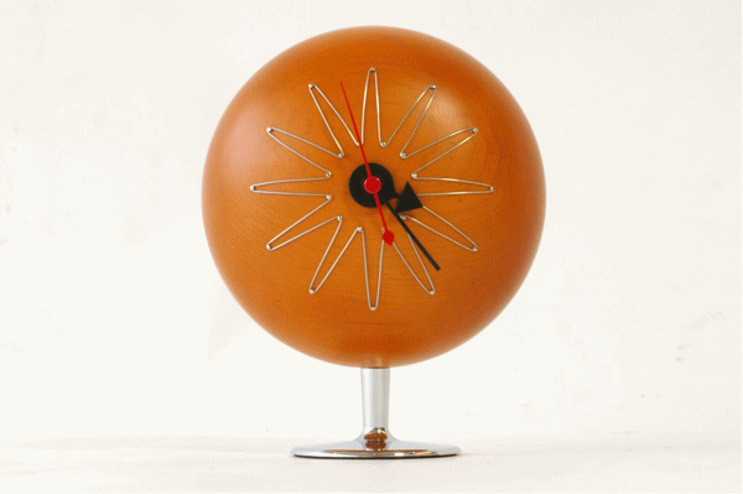 ジョージ・ネルソンがデザインしたピル・クロック（Pill Clock）の正面