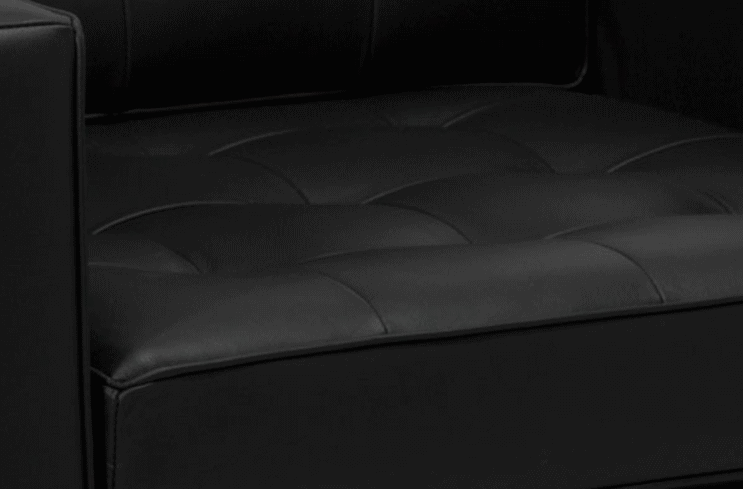 フローレンス・ノールがデザインした1207ラウンジ3人掛けソファの座面