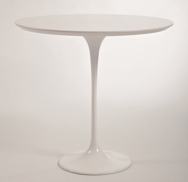 エーロ・サーリネンのチューリップサイドテーブル正面（イタリア製）