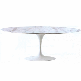 チューリップダイニングテーブル 楕円199×121cm（イタリア製）